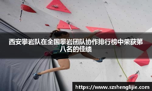西安攀岩队在全国攀岩团队协作排行榜中荣获第八名的佳绩